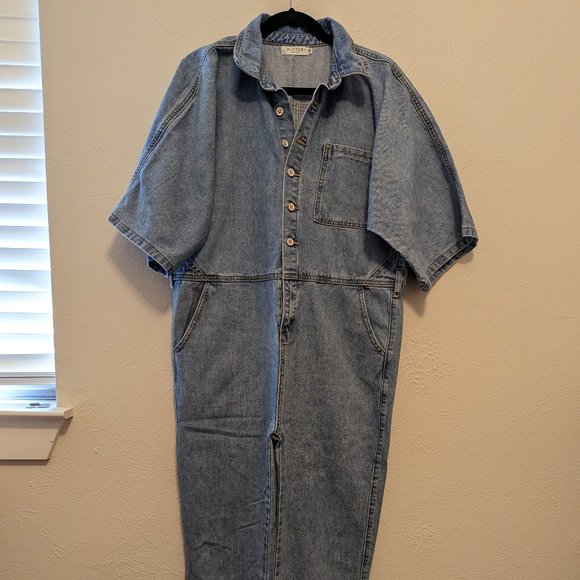 Elenza by L&L Denim Coveralls - Picture 1 of 4